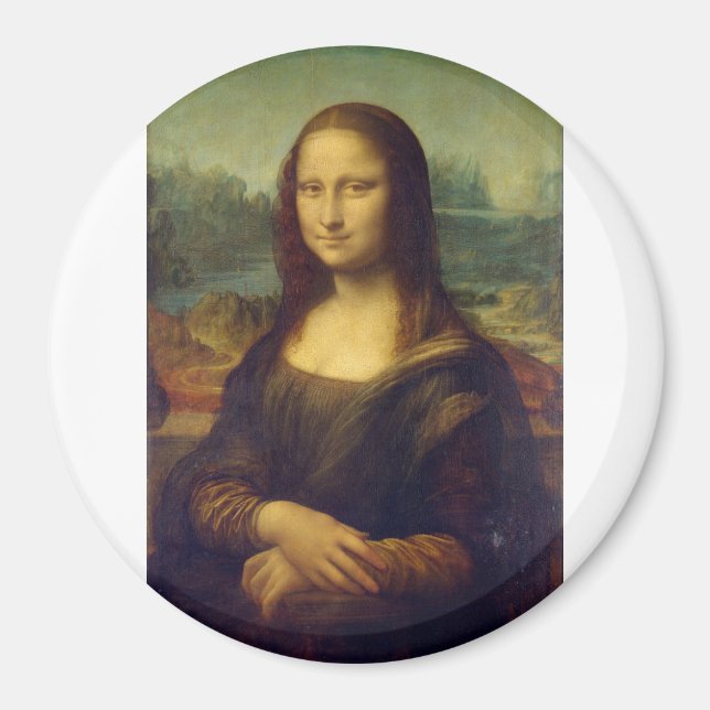 Íman Retrato de Mona Lisa del Giocondo por Leonardo da  (Frente)