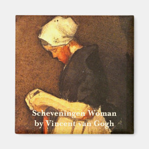Íman Retrato de Mulher de Scheveningen por Vincent van
