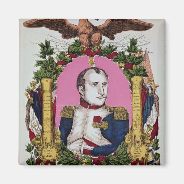 Íman Retrato de Napoleão I na Batalha de (Frente)