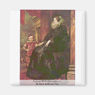 Íman Retrato de Paolina Adorno. Por Dyck Anthonis Van