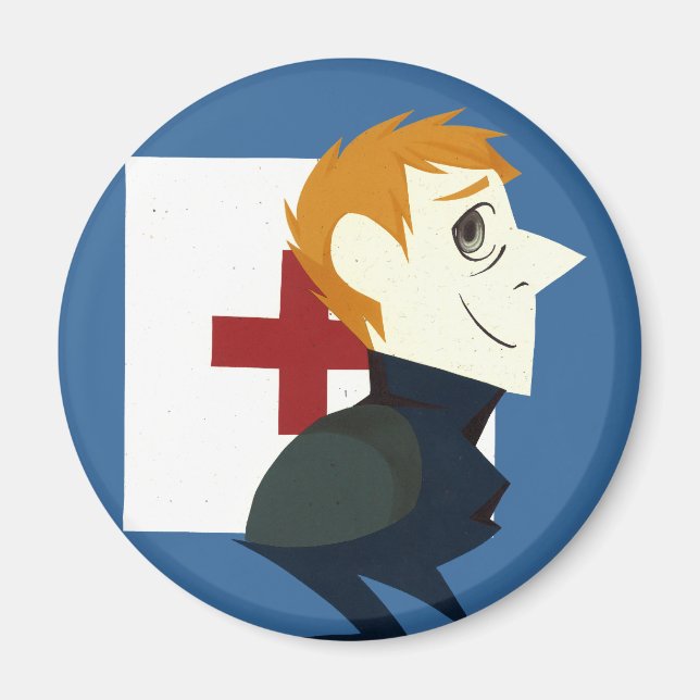 Íman Retrato de papel (Frente)