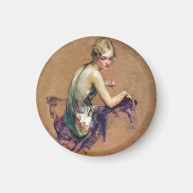 Íman Retrato de Pastel (Frente)