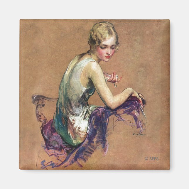 Íman Retrato de Pastel (Frente)