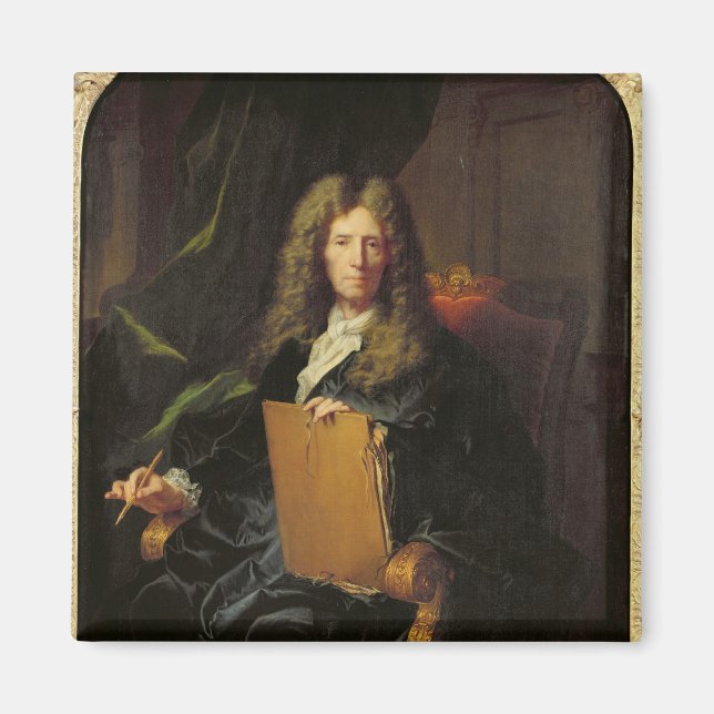 Íman Retrato de Pierre Mignard c. 1690 (Frente)