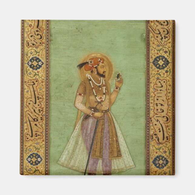 Íman Retrato de Shah Jahan, 1631, Mughal (Frente)
