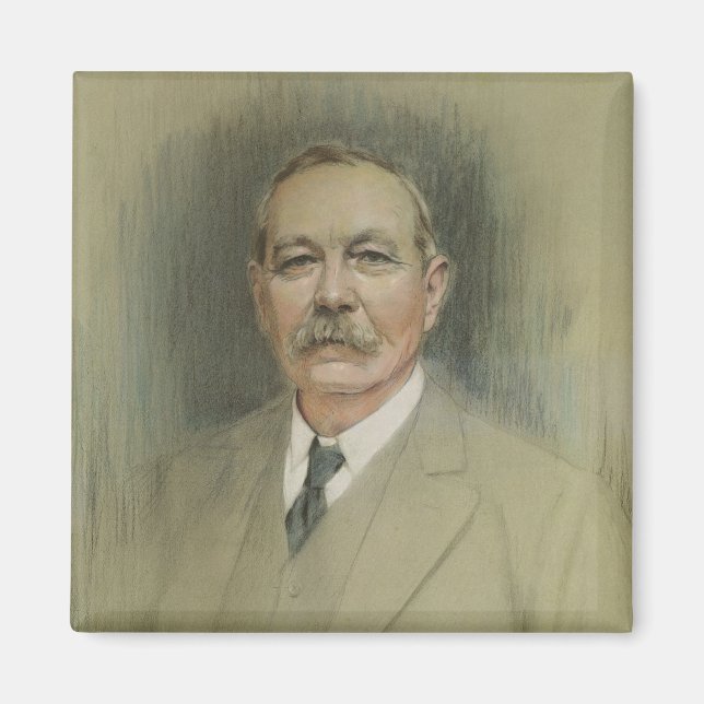 Íman Retrato de Sir Arthur Conan Doyle (Frente)