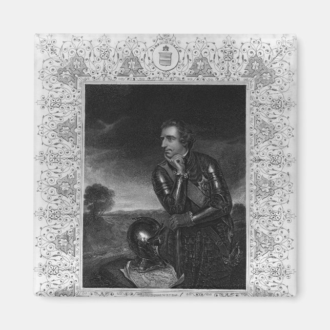 Íman Retrato de Sir Jeffrey Amherst (Frente)