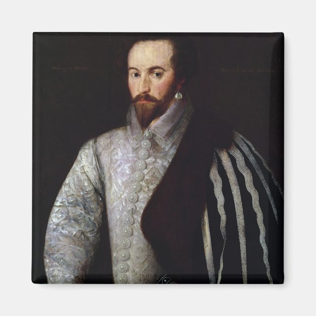 Íman Retrato de Sir Walter Raleigh 1588 (Frente)