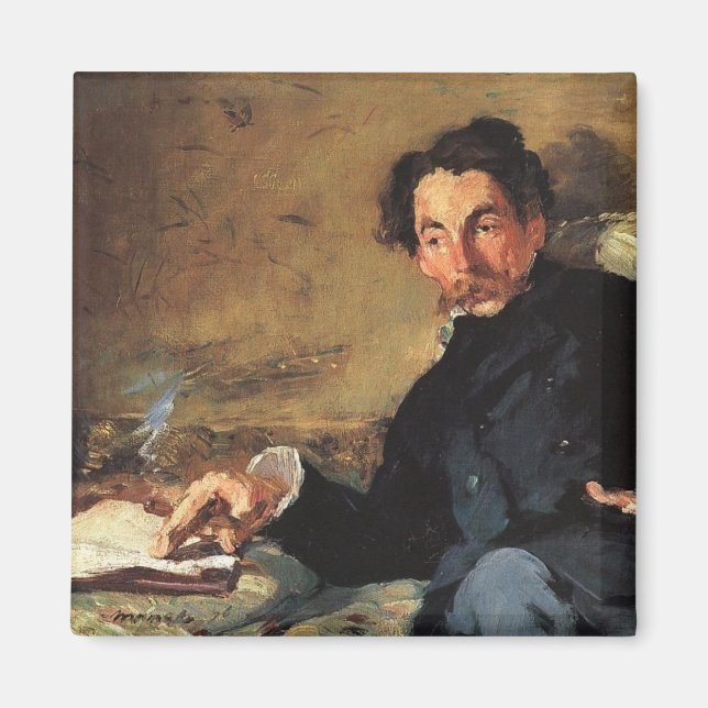 Íman Retrato de Stéphane Mallarmé, 1876 (Frente)