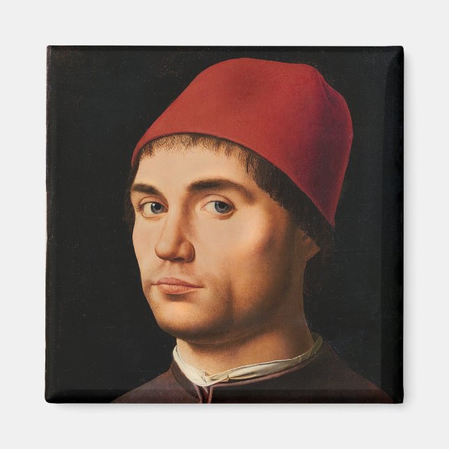 Íman Retrato de um Homem, c.1475 (Frente)