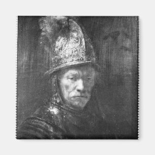 Íman Retrato de um homem com um capacete dourado, 1648