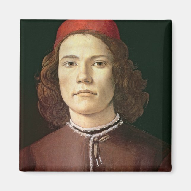 Íman Retrato de um Jovem, c.1480-85 (Frente)