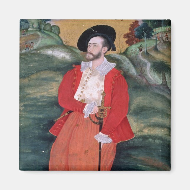 Íman Retrato de um marinheiro europeu, c.1590 (Frente)