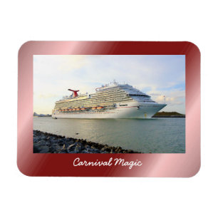 Íman Retrato de um navio de cruzeiros de passagem