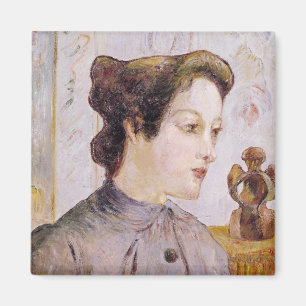 Íman Retrato de uma jovem mulher, 1886 de Paul Gauguin