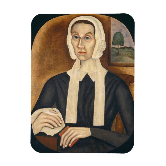 Íman Retrato de uma Mulher, c. 1845 (óleo na canvas) (Vertical)