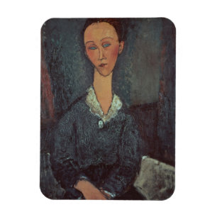 Íman Retrato de uma mulher com um colarinho branco