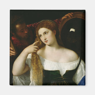 Íman Retrato de uma mulher em seu toalete, 1512-15