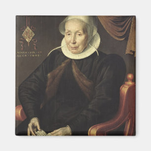 Íman Retrato de uma mulher idosa, 1603