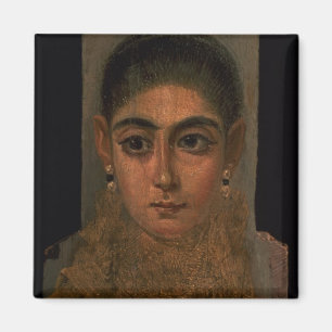 Íman Retrato de uma mulher que veste um ouro peitoral,