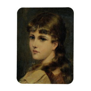 Íman Retrato de uma rapariga (óleo no painel)