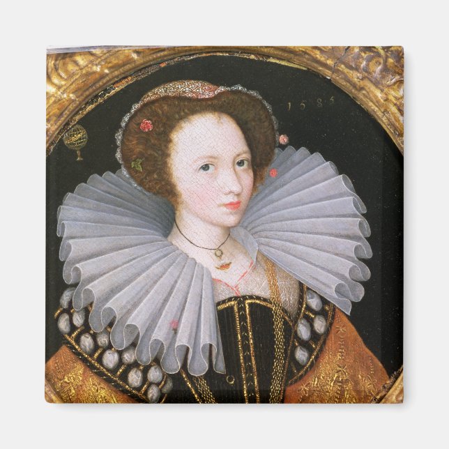 Íman Retrato de uma Senhora com um Grande Ruff (Frente)