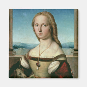 Íman Retrato de uma senhora com um unicórnio, c.1505-6