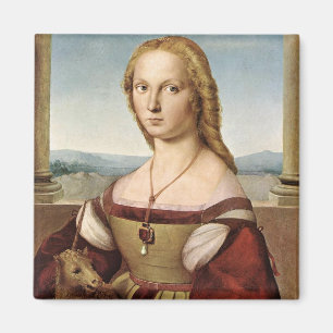 Íman Retrato de uma Senhora com um Unicórnio (por Raph