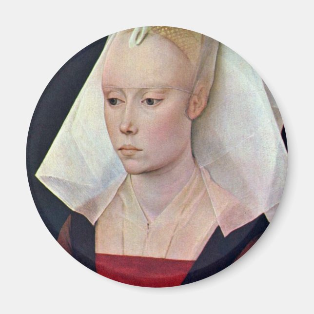 Íman Retrato De Uma Senhora Por Weyden Rogier Van Der (Frente)