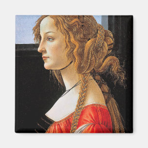 Íman Retrato de uma Senhora, Sandro Botticelli
