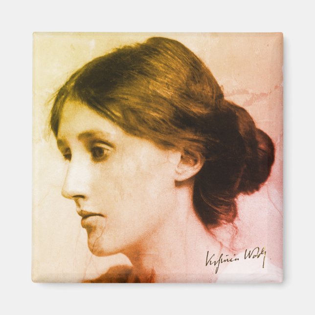 Íman Retrato de Virginia Woolf (1902) (Frente)