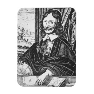 Íman Retrato de William Lilly (1602-81), do seu "Chr"