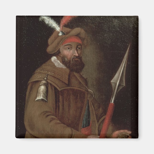 Íman Retrato de Yermak Timofeyevich , 1700-50 (Frente)