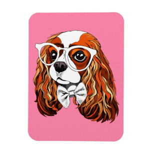 Íman Retrato descuidado do Spaniel de rei Charles