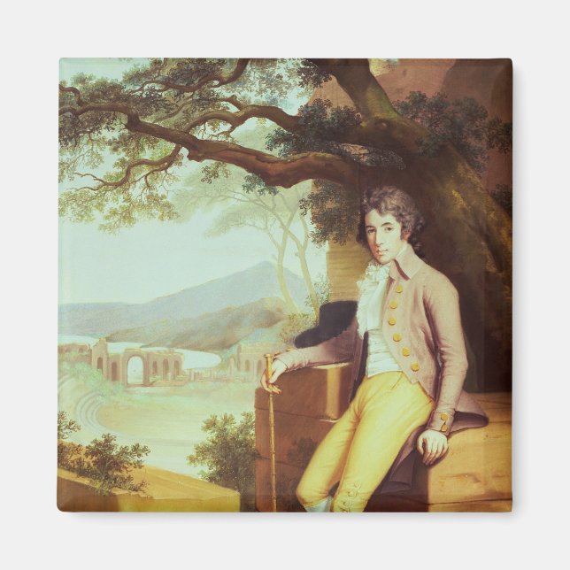 Íman Retrato do Coronel David La Touche de Marcey (Frente)