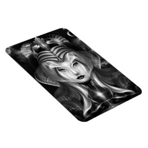 Íman Retrato Do Cyiria Midnight Bright Photo Magnet