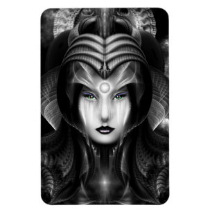 Íman Retrato Do Cyiria Midnight Photo Magnet