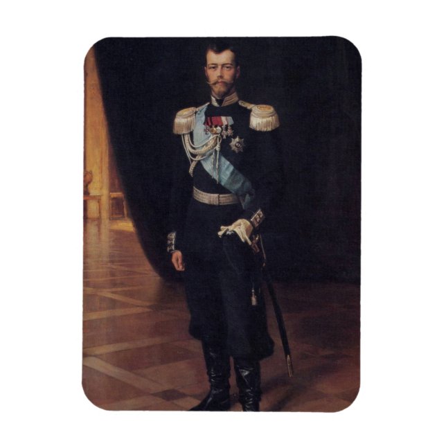 Íman Retrato do czar Nicholas II (por Albert Edelsense) (Vertical)
