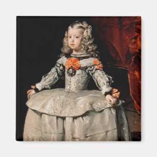 Íman Retrato do Infanta Margarita envelhecida cinco