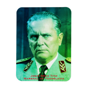 Íman Retrato do Marechal Tito da Iugoslávia Nostalgia