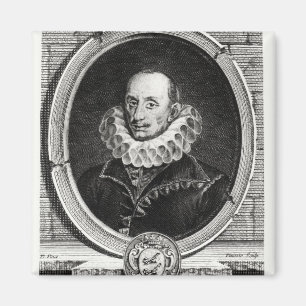 Íman Retrato do medalhão de Pierre de Bourdeille