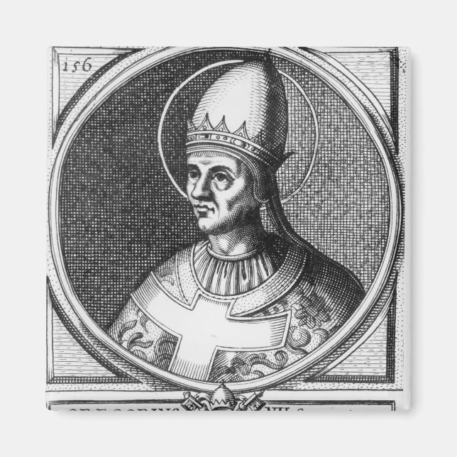 Íman Retrato do Papa Gregório VII (Frente)