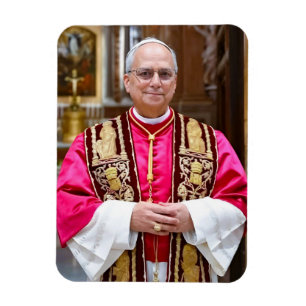 Íman Retrato do Papa Leão XIV