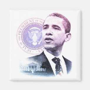 Íman Retrato do presidente Barack Obama