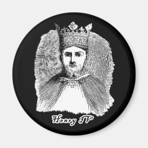 Íman Retrato do rei Henry IV no camiseta e nos