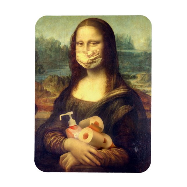 Íman Retrato do vírus Corona (Vertical)