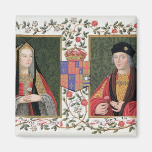 Íman Retrato dobro de Elizabeth de York (1465-1503) a