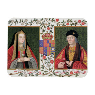 Íman Retrato dobro de Elizabeth de York (1465-1503) a