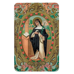 Íman Retrato emoldurado de Santa Rosa de Lima (K 48)