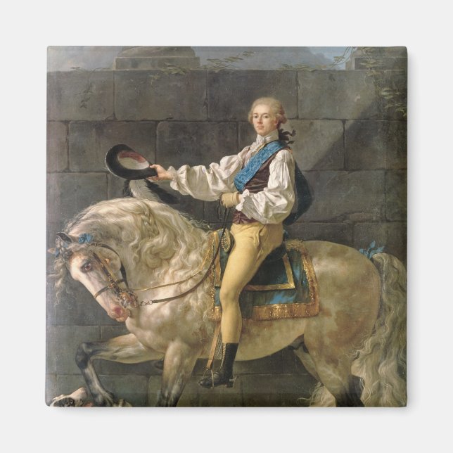Íman Retrato Equestre de Stanislas Kostka (Frente)